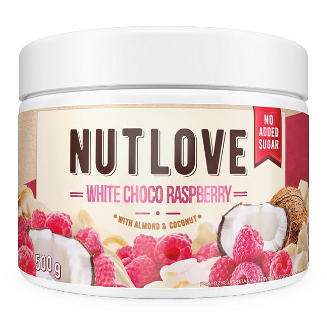 Allnutrition Nutlove, valge šokolaad ja vaarikad – 500 g