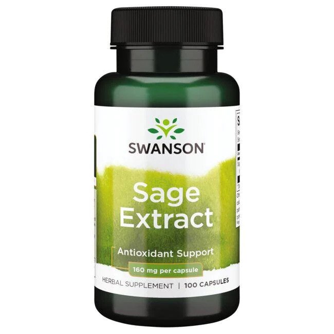 Swanson salvei ekstrakt, 160 mg – 100 kapslit
