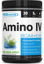 PEScience Amino IV, hapu rohelise õuna maitsega – 405 g