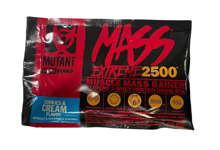 Mutant Mutant Mass Extreme 2500, küpsise-koore maitsega - 48 g (1 portsjon)