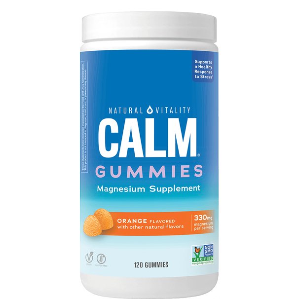 Natural Vitality Calm närimiskommid, apelsinimaitselised - 120 närimiskommi