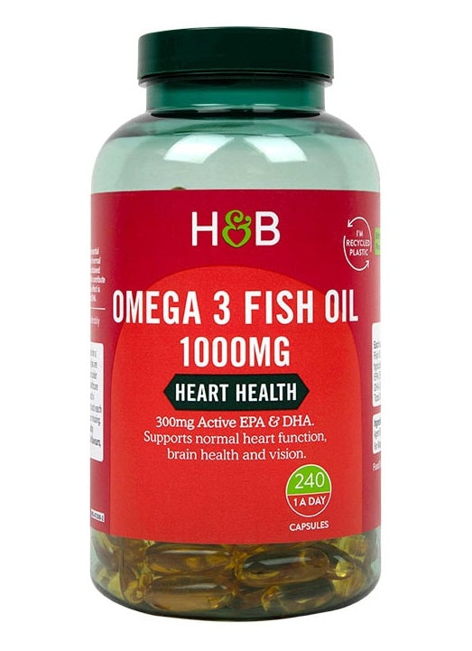 Holland & Barrett Omega-3 kalaõli, 1000 mg – 240 kapslit