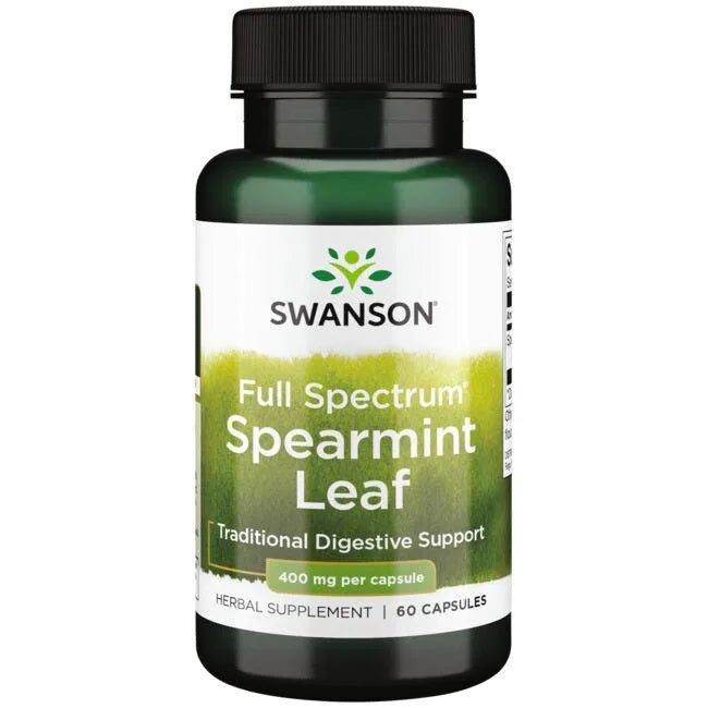 Swansoni piparmündilehed, lai spekter, 400 mg – 60 kapslit