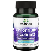 Swanson kroompikolinaat, 200 mcg – 100 kapslit