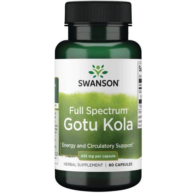 Swanson Full Spectrum Gotu Kola, 435 mg – 60 kapslit