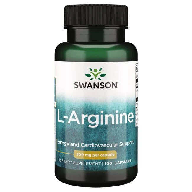Swanson L-arginiin, 500 mg – 100 kapslit