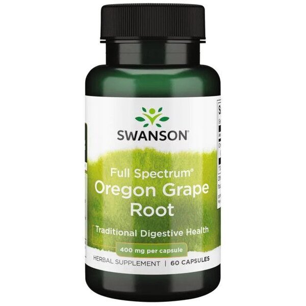 Swansoni täisspektri Oregoni viinamarjajuure ekstrakt, 400 mg – 60 kapslit