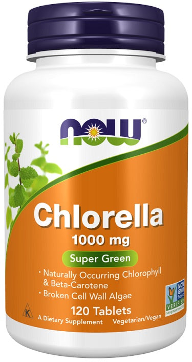 Produkto nuotrauka: NOW Foods Chlorella, 1000mg - 120 tablečių