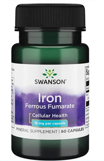 Swanson Iron (raudkapsel), 18 mg – 60 kapslit