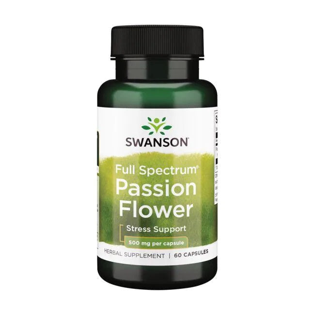 Swanson laia toimespektriga passionilille ekstrakt, 500 mg – 60 kapslit