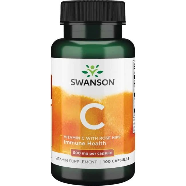 Swansoni C-vitamiin kibuvitsaekstraktiga, 500 mg – 100 kapslit