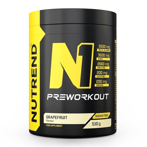 Nutrend N1 pre-workout, greibimahla maitsega – 510 g