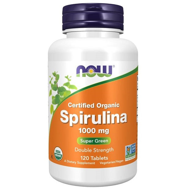 NOW Foods Spirulina, 1000 mg – 120 tabletti