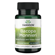 Swanson Bacopa Monnieri 10:1 ekstrakt, 50 mg – 90 kapslit