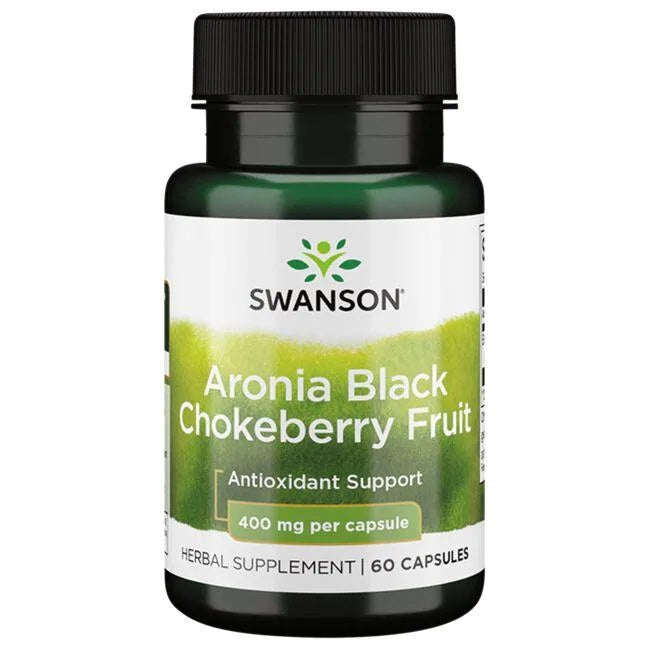 Swanson Aronia Black Chokeberry, 400 mg – 60 kapslit