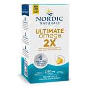 Nordic Naturals Ultimate Omega 2X, sidrunimaitseline – 120 kapslit