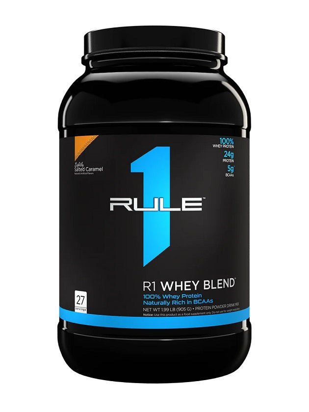 Rule One R1 vadakonsentraadi segu, kergelt soolatud karamell – 905 g
