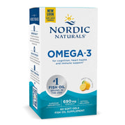 Nordic Naturals Omega-3, 690 mg sidrunimaitseline – 60 kapslit