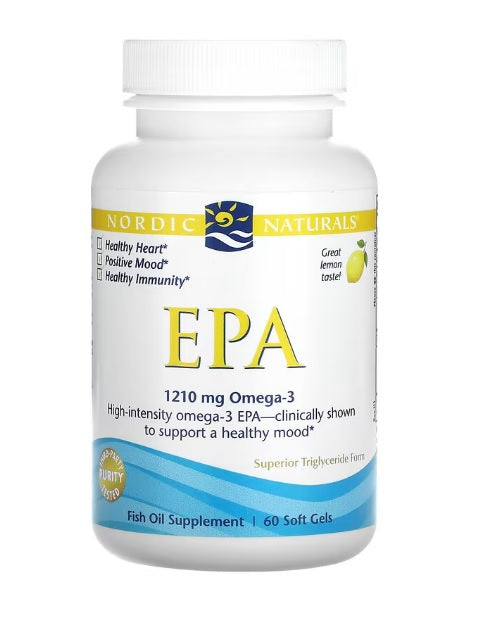 Nordic Naturals EPA, 1210 mg sidrunimaitseline – 60 kapslit