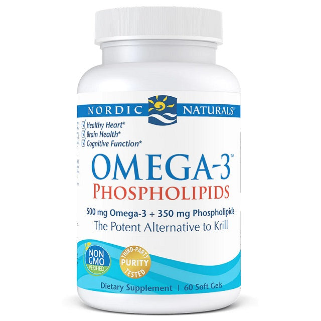 Nordic Naturals omega-3 fosfolipiidid, 500 mg – 60 kapslit