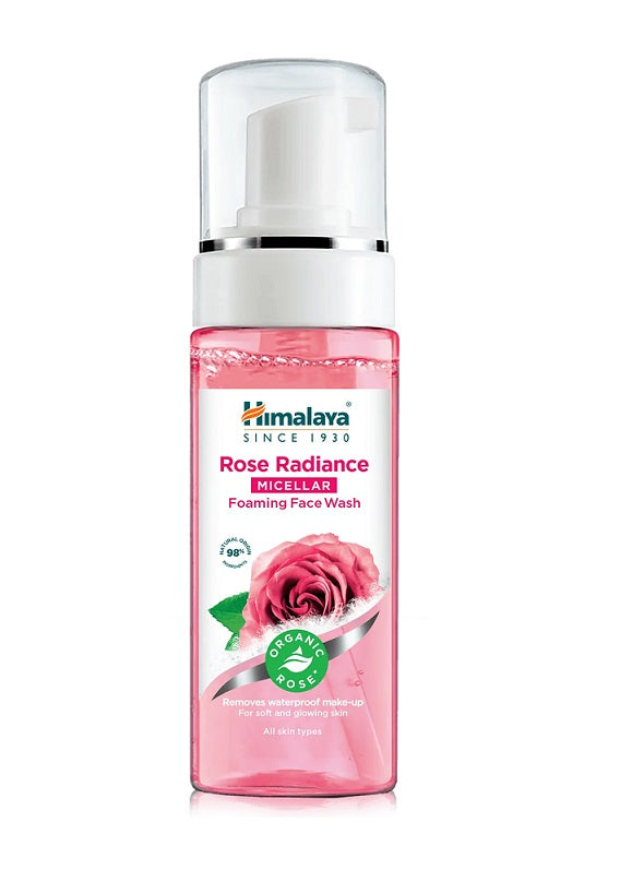 Himalaya Rose Radiance mitsellaarne vahutav näopesuvahend – 150 ml.