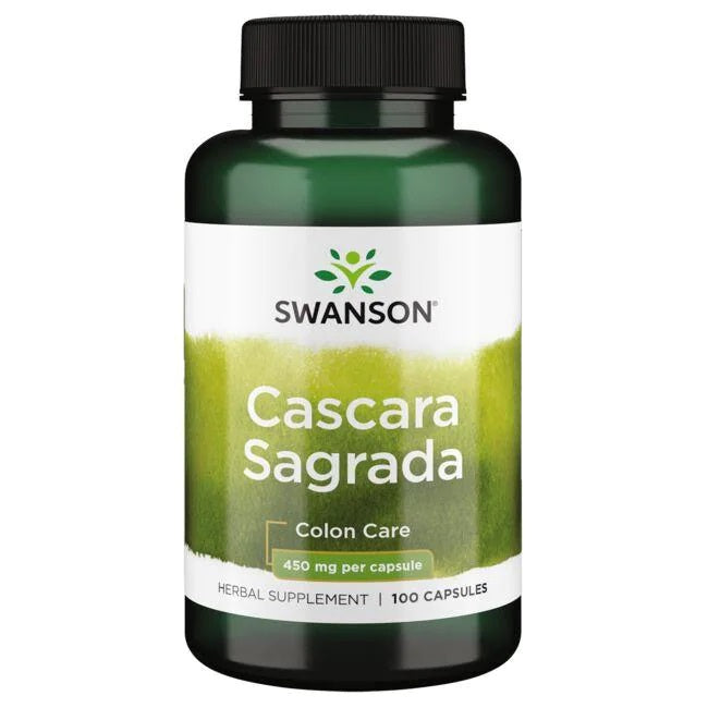 Swanson Cascara Sagrada, 450 mg – 100 kapslit
