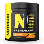 Nutrend N1 pre-workout, punase apelsini maitse – 255 g