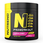 Nutrend N1 pre-workout, troopilised kommid - 255 g