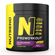 Nutrend N1 pre-workout, mustsõstramaitseline – 255 g