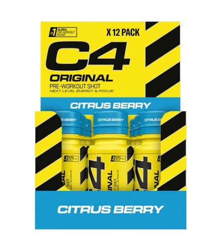 Cellucor C4 Original treeningueelne jook, tsitruse- ja marjamaitseline – 12 x 60 ml.