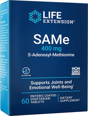 Life Extension SAMe S-adenosüülmetioniin, 400 mg - 60 enterokattega tabletti
