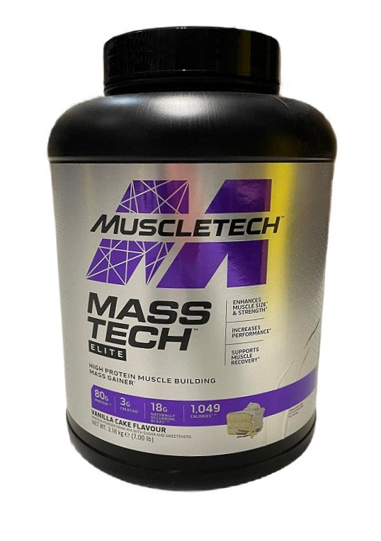 MuscleTech Mass-Tech Elite, vanillikoogimaitseline – 3180 g