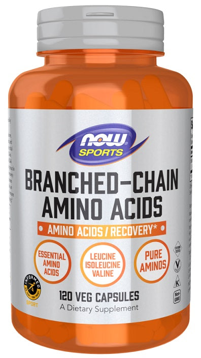 NOW Foods hargnenud ahelaga aminohapped – 120 kapslit