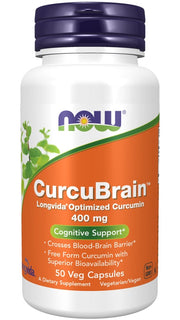 NOW Foods CurcuBrain, 400 mg – 50 kapslit