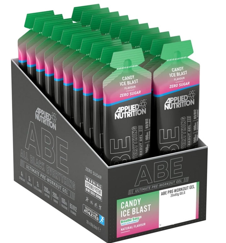 Applied Nutrition ABE – All Black Everything geel, kommimaitseline jäätis – 20 x 60 g