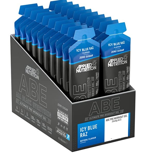 Applied Nutrition ABE – All Black Everything geel, Iced Blue Raz – 20 x 60 g