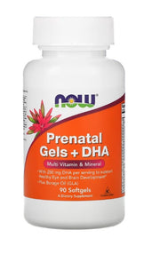 NOW Foods Prenatal Gels + DHA - 90 kapslit