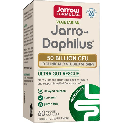 Jarrow Formulas Jarro-Dophilus Ultra Gut Rescue, 50 miljardit KTK – 60 kapslit