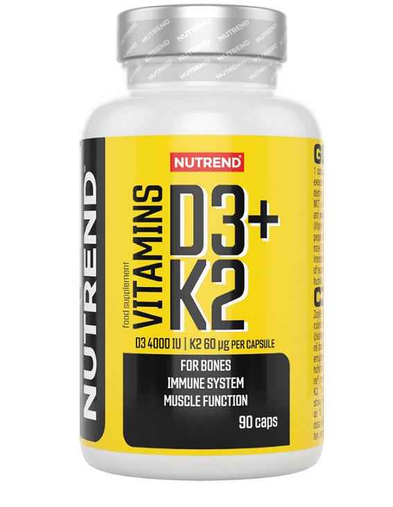 Nutrend D3 + K2 vitamiinid - 90 kapslit