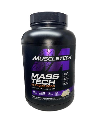 MuscleTech Mass-Tech Extreme 2000 vanillimaitseline piimakokteil – 2720 g