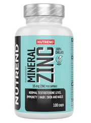Nutrend Mineralne Tsink 100% kelaat, 15 mg – 100 kapslit