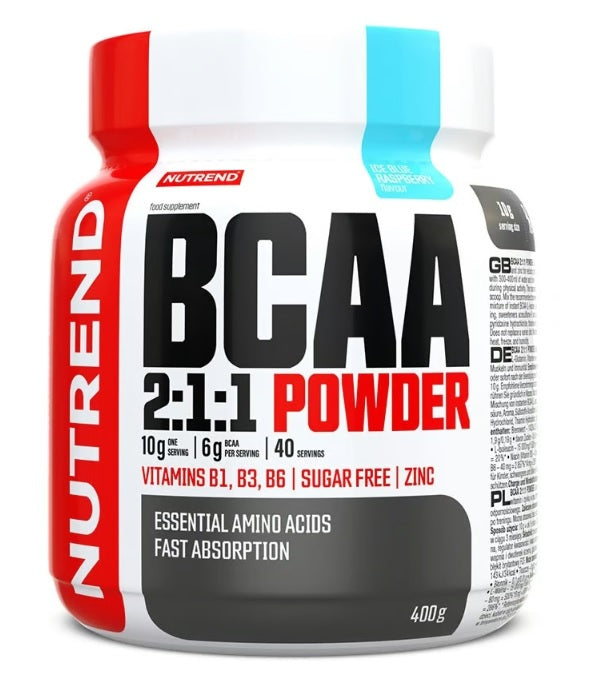 Nutrend BCAA 2:1:1 pulber, jääsinine vaarikas - 400 g