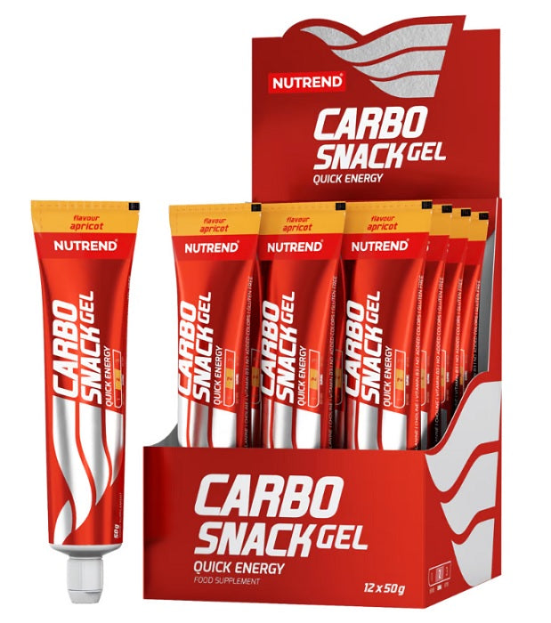Nutrend Carbosnack tuub, aprikoosimaitse - 12 x 50 g