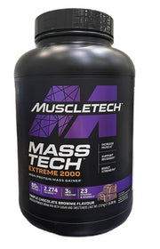 MuscleTech Mass-Tech Extreme 2000, Triple Chocolate Brownie – 2720 g