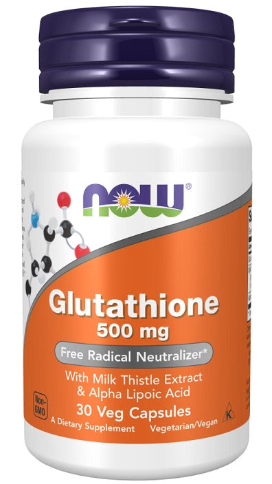 NOW Foods glutatioon piimohaka ekstrakti ja alfa-lipoehappega, 500 mg – 30 kapslit