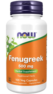 Produkto nuotrauka: NOW Foods Fenugreek, 500mg - 100 kapsulių