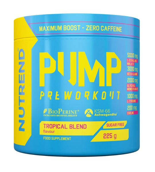 Nutrend Pump, treeningueelne, troopiline segu – 225 g