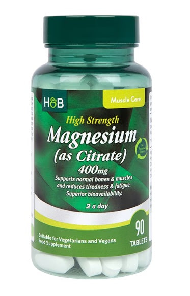 Holland & Barrett tugev magneesium (tsitraat), 400 mg – 90 tabletti
