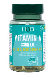 Holland & Barrett Vitamiin A, 3300 RÜ – 90 kapslit