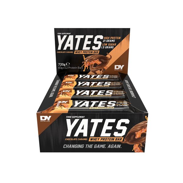 Dorian Yates Yates proteiinibatoon, šokolaadi-karamelli maitseline – 12 x 60 g